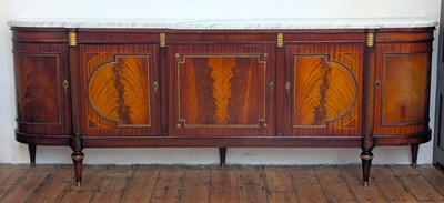 Lot 630 - A French Empire style mahogany and gilt metal...