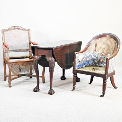 Lot 516 - An 18th century mahogany pembroke table, on...