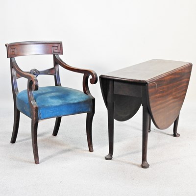 Lot 478 - An 18th century mahogany pembroke table, on...