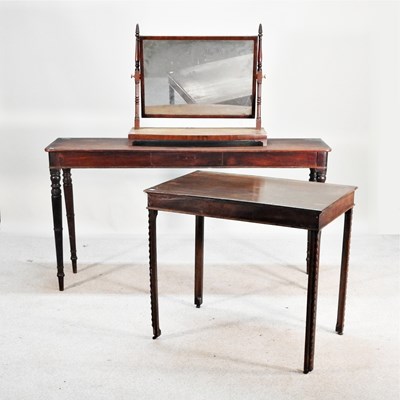 Lot 512 - A 19th century mahogany console table,...
