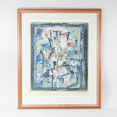 Lot 163 - Pierre Mantra, b1935, abstract, limited...