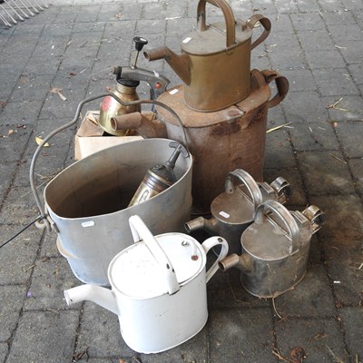 Lot 422 - A collection of 19th century maid's hot water carriers