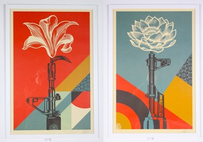 Lot 333 - Shepard Fairey (American, b.1970), Lotus and...