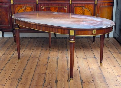 Lot 488 - A French Empire style mahogany and brass...