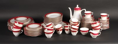 Lot 650 - A Royal Worcester Regency pattern tea and...