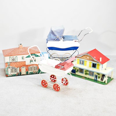 Lot 149 - A Triang toy pram, together with another, a GB...