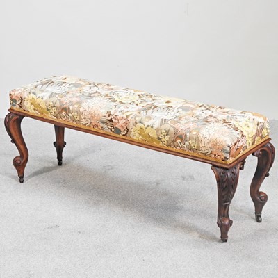Lot 464 - A Victorian and later carved walnut...