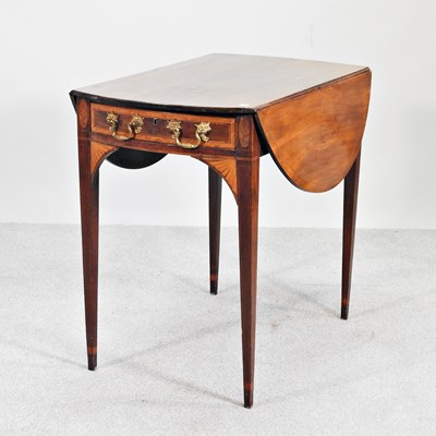 Lot 188 - A George III mahogany and inlaid pembroke...