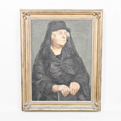 Lot 344 - English School, 19th century, portrait of a...