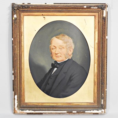Lot 466 - English School, 19th century, portrait of a...
