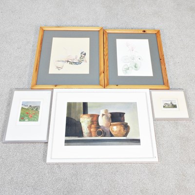Lot 710 - Rupert Brown, b1938, still life, signed...