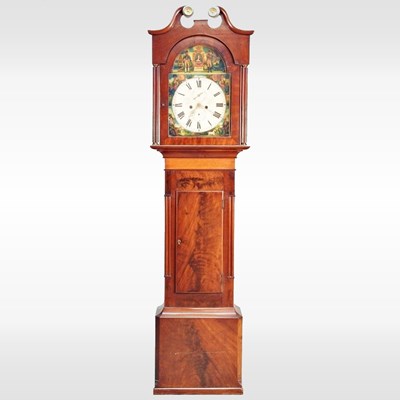 Lot 130 - A George III mahogany cased longcase clock,...