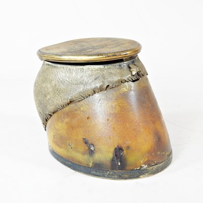 Lot 79 - A Victorian silver gilt mounted inkwell, in...