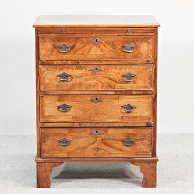Lot 507 - An 18th century style walnut and featherbanded...