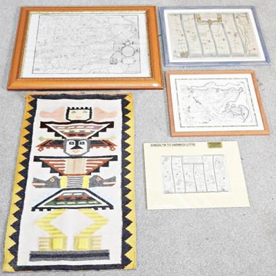 Lot 664 - A collection of maps, together with a South...