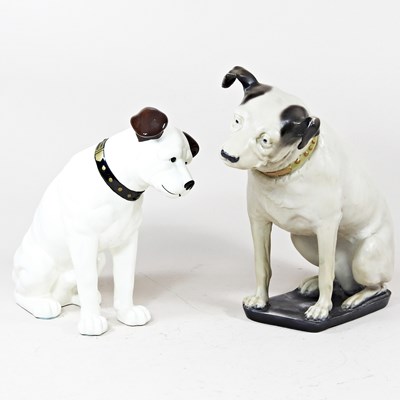 Lot 731 - A Toscano Nipper His Master's Voice figure,...