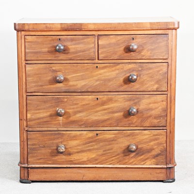 Lot 201 - A Victorian mahogany chest of drawers