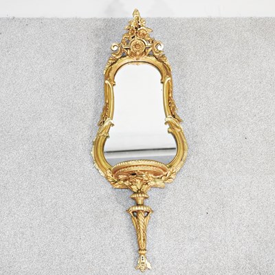 Lot 510 - A 19th century ornate gilt framed wall mirror,...