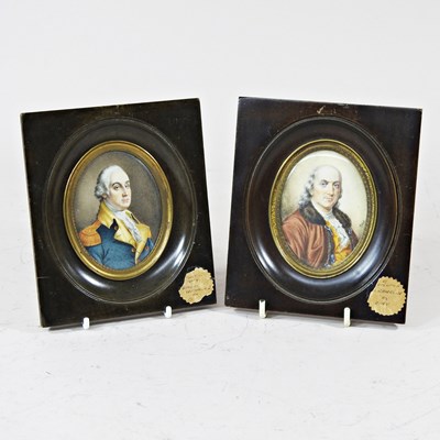 Lot 76 - English School, 19th century, miniature...