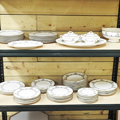 Lot 594 - A Royal Worcester Doncaster pattern  dinner...