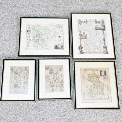 Lot 658 - A collection of framed and hand coloured...