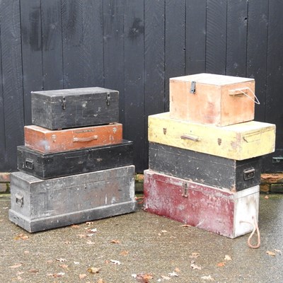 Lot 159 - A collection of painted various wooden...