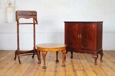 Lot 502 - A mahogany valet stand, together with a...