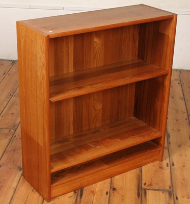 Lot 290 - A mid century teak open bookcase