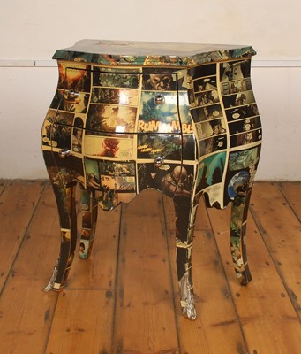 Lot 564 - A modern French style bombe shaped chest of...