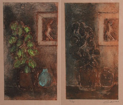 Lot 419 - C. Laurie, a pair, In the living room',...