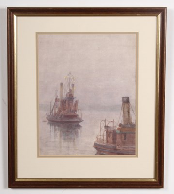 Lot 418 - Vera Cave, 'The light ship, evening', Wyre...