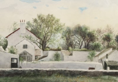 Lot 396 - Vera Cave, 'Bridge end farm', pencil and...
