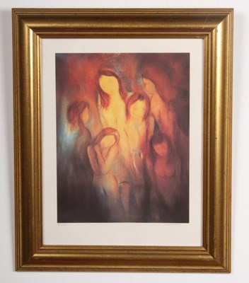 Lot 437 - Scarabattoli, 'Embrace', 57/70, 28 x 22cm