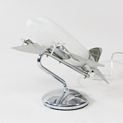 Lot 574 - A modern Art Deco Sarsaparilla style desk lamp,...