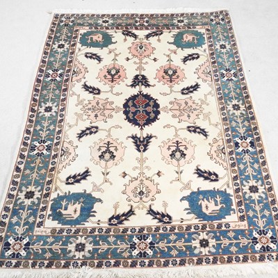 Lot 756 - A modern Kashan rug, with scrolling foliate...
