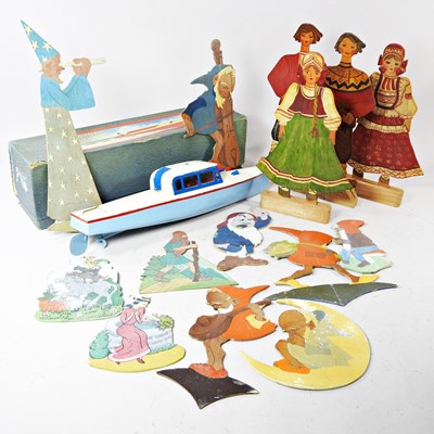 Lot 545 - A 1960s Hornby clockwork toy speedboat, boxed,...