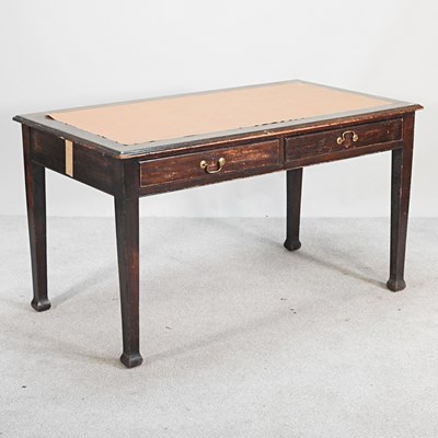 Lot 379 - An early 20th century writing table, with an...