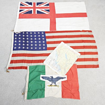Lot 540 - An American World War II military flag, 180 x...
