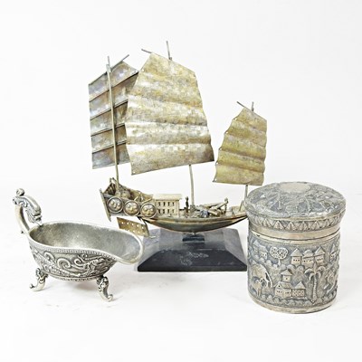 Lot 457 - A mid 20th century Chinese metalwares model of...