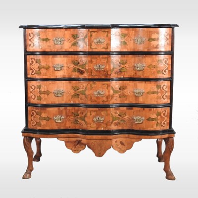 Lot 148 - A good 19th century Danish marquetry...