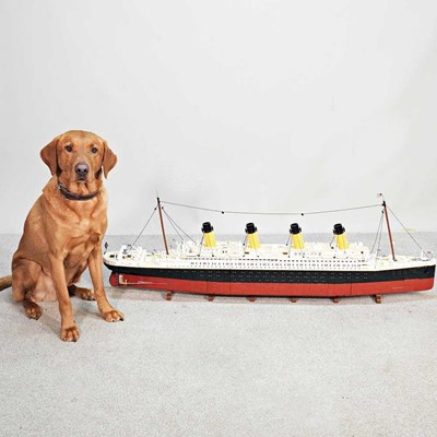 Lot 14 - A Lego Creator Expert model of HMS Titanic, no....
