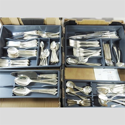 Lot 458 - A canteen of silver plated cutlery, by Arthur...