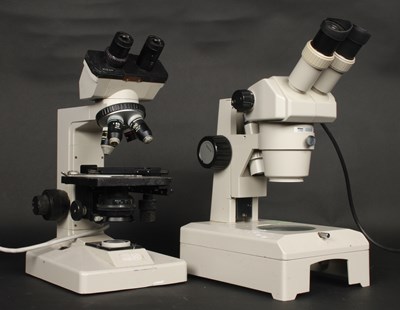 Lot 693 - A Nikon Alphaphot YS Microscope and a Nikon...