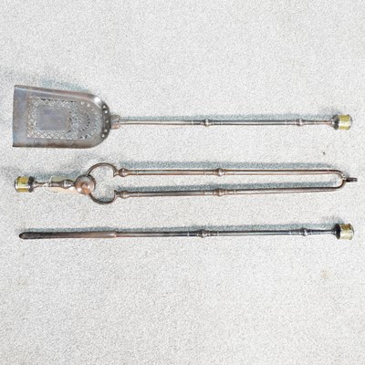 Lot 154 - A set of three 19th century fire side...