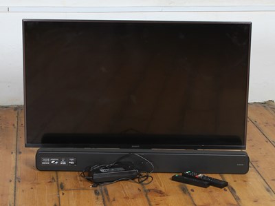 Lot 548 - A Sony 42inch flat screen television with...