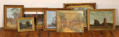 Lot 373 - A collection of paintings and prints, to...