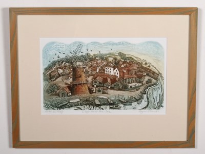Lot 336 - Glynn Thomas, Cley next the sea, etching,...