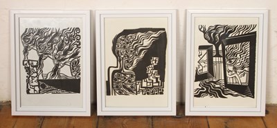 Lot 403 - Fritz Moser (1932-2013), three abstract...