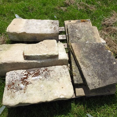 Lot 503 - A collection of York stone garden steps