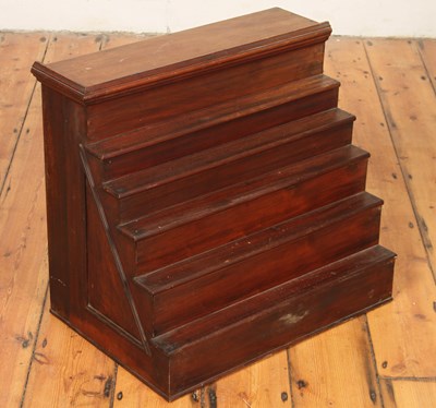 Lot 536 - A 19th century mahogany stepped shop window...